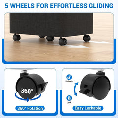 SmartKempt lid closed to hide laundry and reduce odors benefit