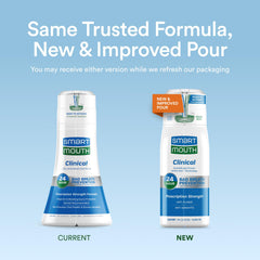 SmartMouth dual-chamber bottle close-up demonstrating zinc activation benefit