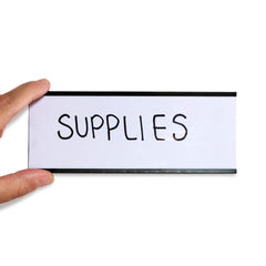 SmartSign side profile of holder highlighting slim 1/16 inch thickness for low-profile display
