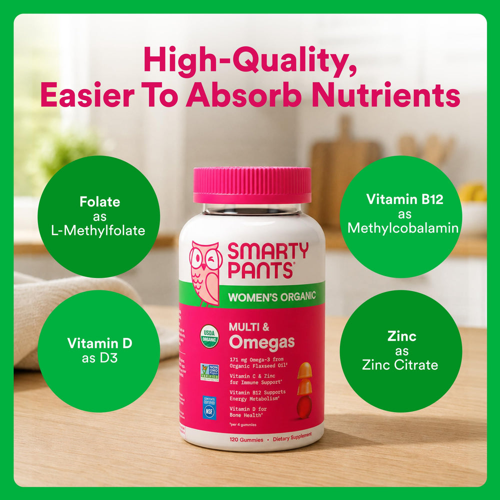 Raspberry lemon lime and grape gummies from SmartyPants shown to communicate pleasant natural flavors