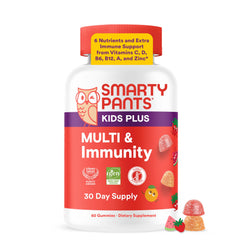 SmartyPants front packaging showing label and 60-count benefits