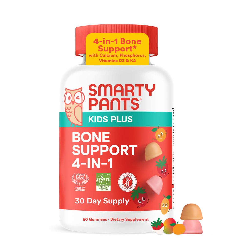 SmartyPants front packaging showing bottle and label to identify product benefits