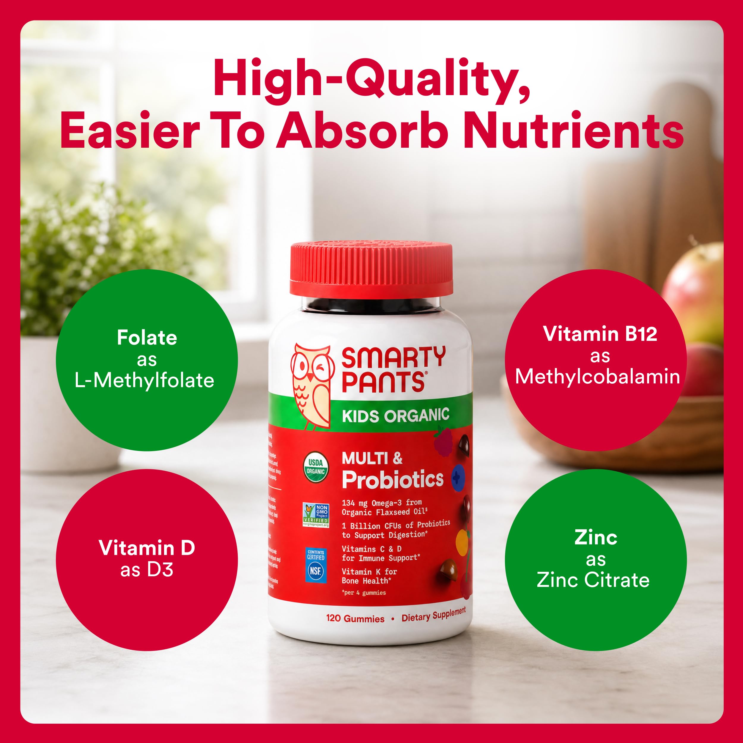 SmartyPants supplement facts panel detailed view, helps parents verify ingredients