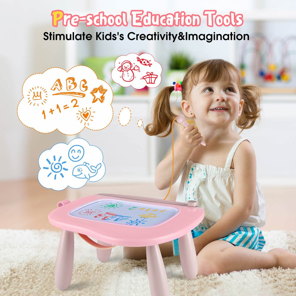 Smasiagon toddler drawing in use on lap, demonstrating mess-free creative learning