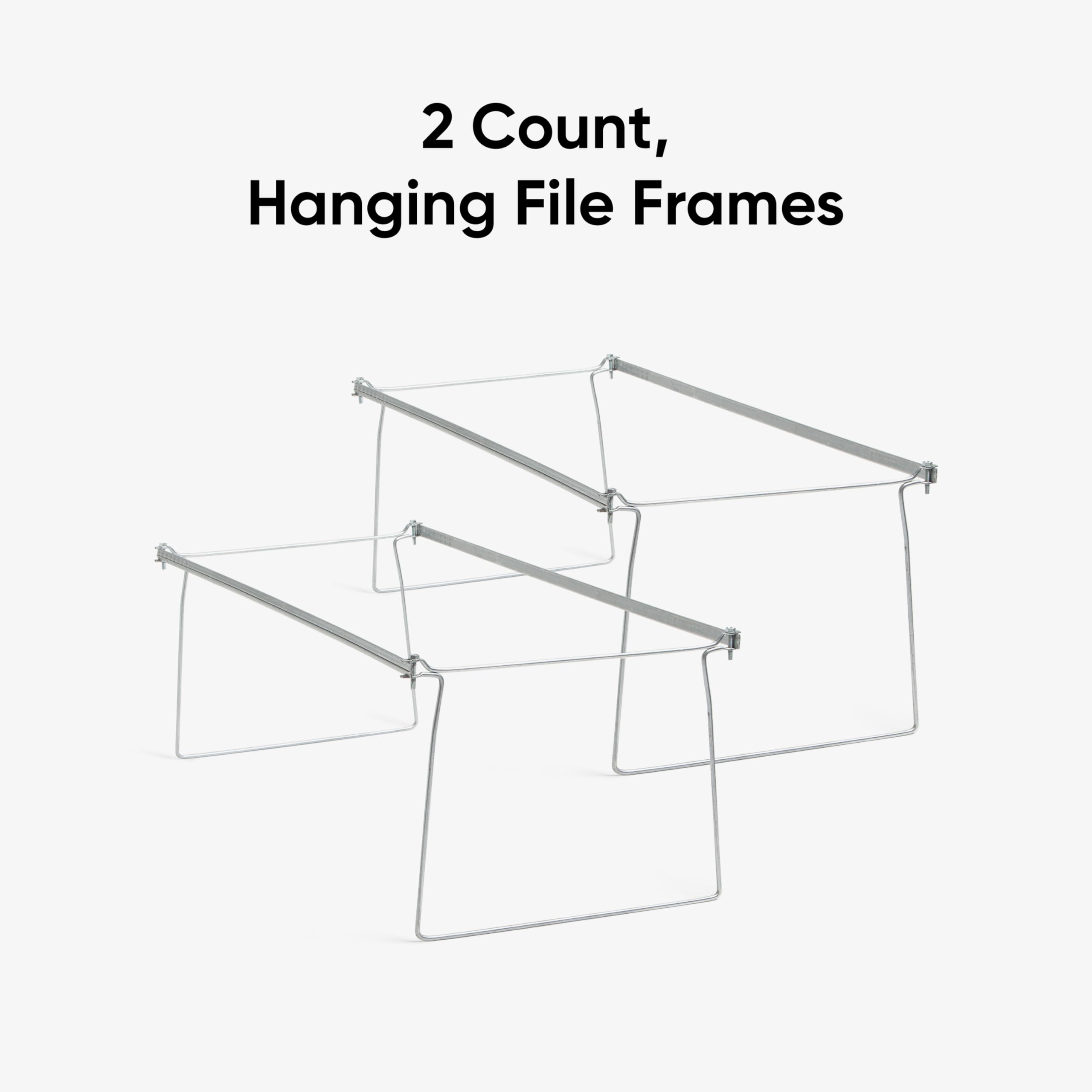 Smead frame installed in a drawer demonstrating organized letter files and easy access