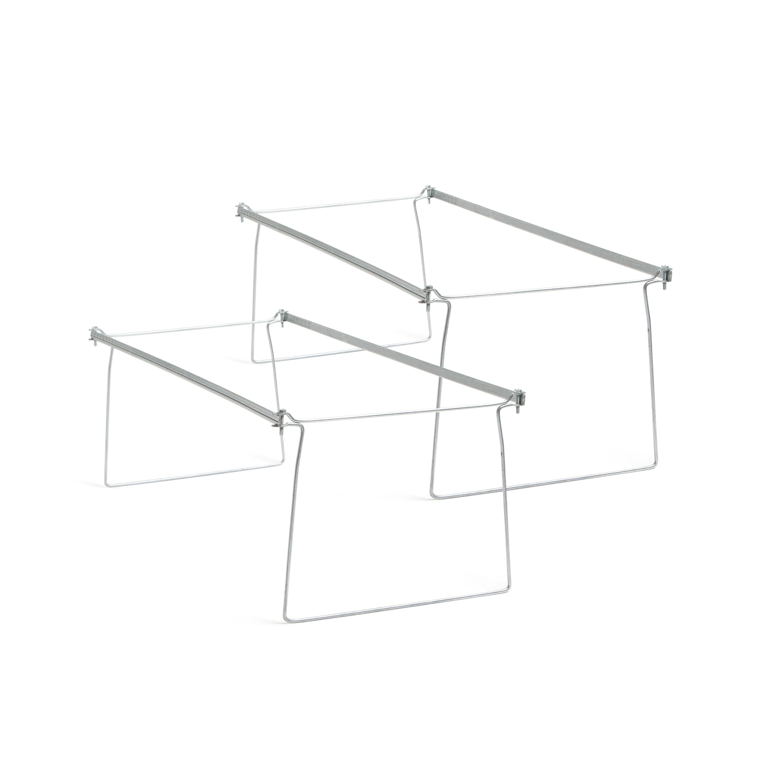 Smead front view of adjustable file frames showing sturdy construction and neat storage
