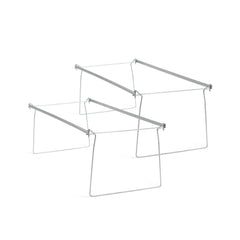 Smead front view of adjustable file frames showing sturdy construction and neat storage