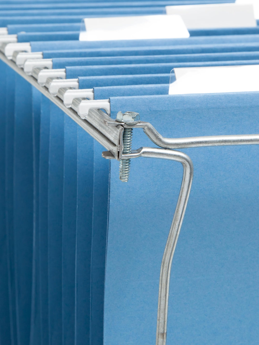 Smead frame in a tidy office setting highlighting durable metal build and workspace organization