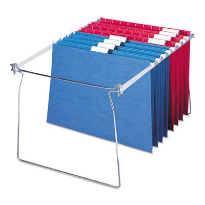 Smead end detail of smooth-edged rail preventing folder snagging and protecting tabs