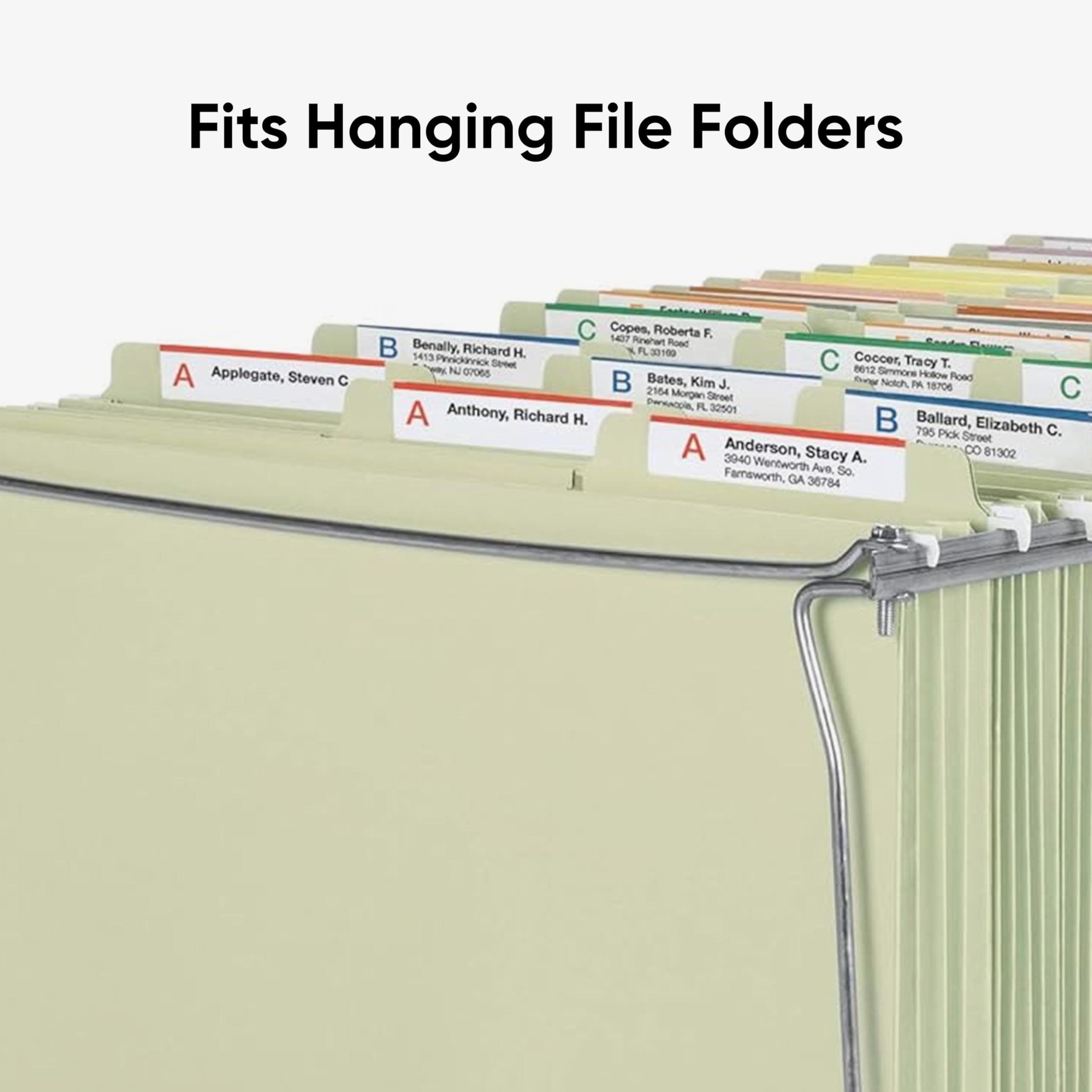 Smead frames paired with Smead hanging folders showing increased capacity for bulky files