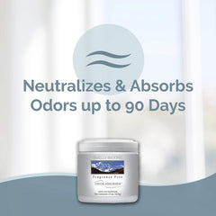 SMELLS BEGONE open jar gel texture closeup highlighting effective odor absorption