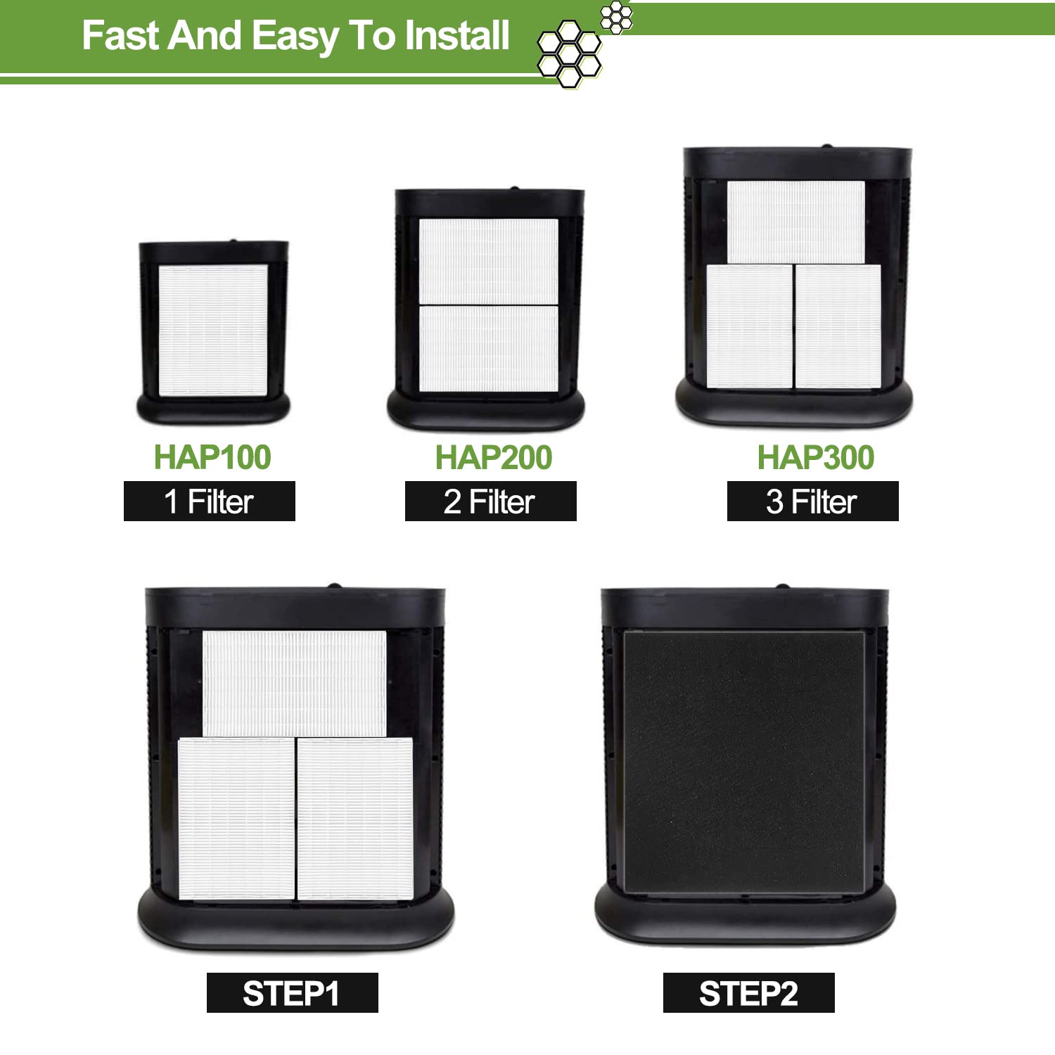 Smilyan filters next to a ruler showing dimensions for effortless compatibility check