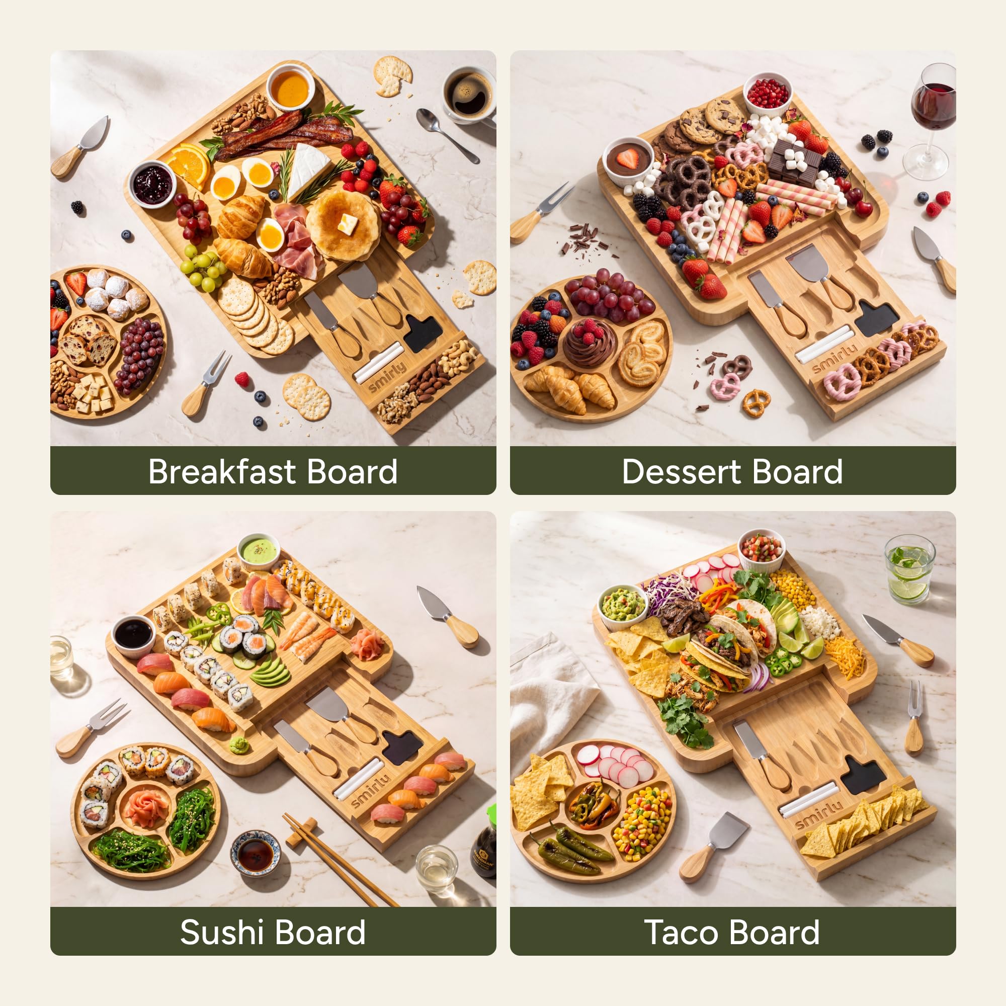 SMIRLY board grooves and texture closeup resists spills and odors
