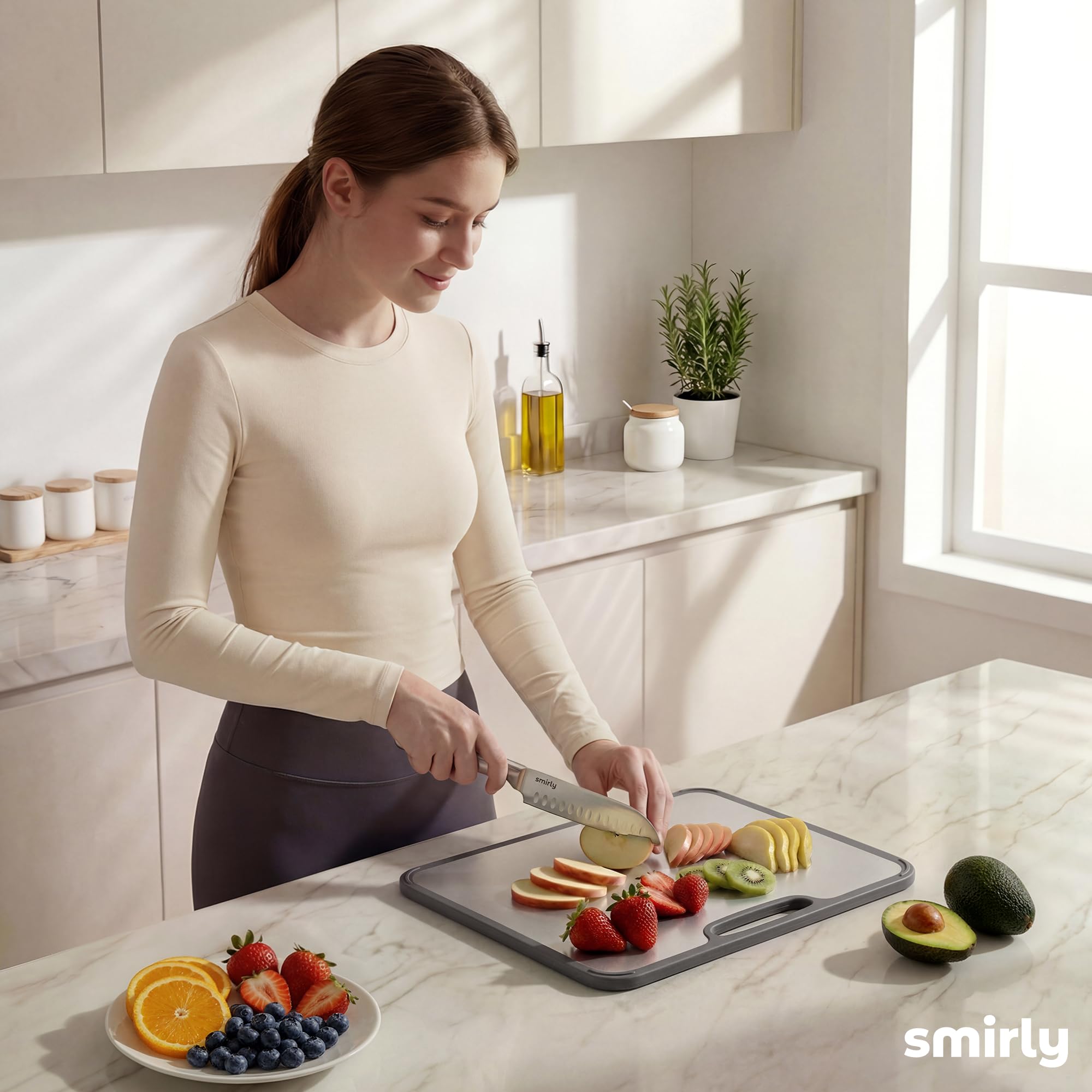 SMIRLY kitchen lifestyle styled shot showing neat storage and quick-access prep set