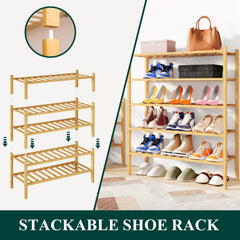 Smiry rack styled in an entryway showing organized shoes and welcoming appearance