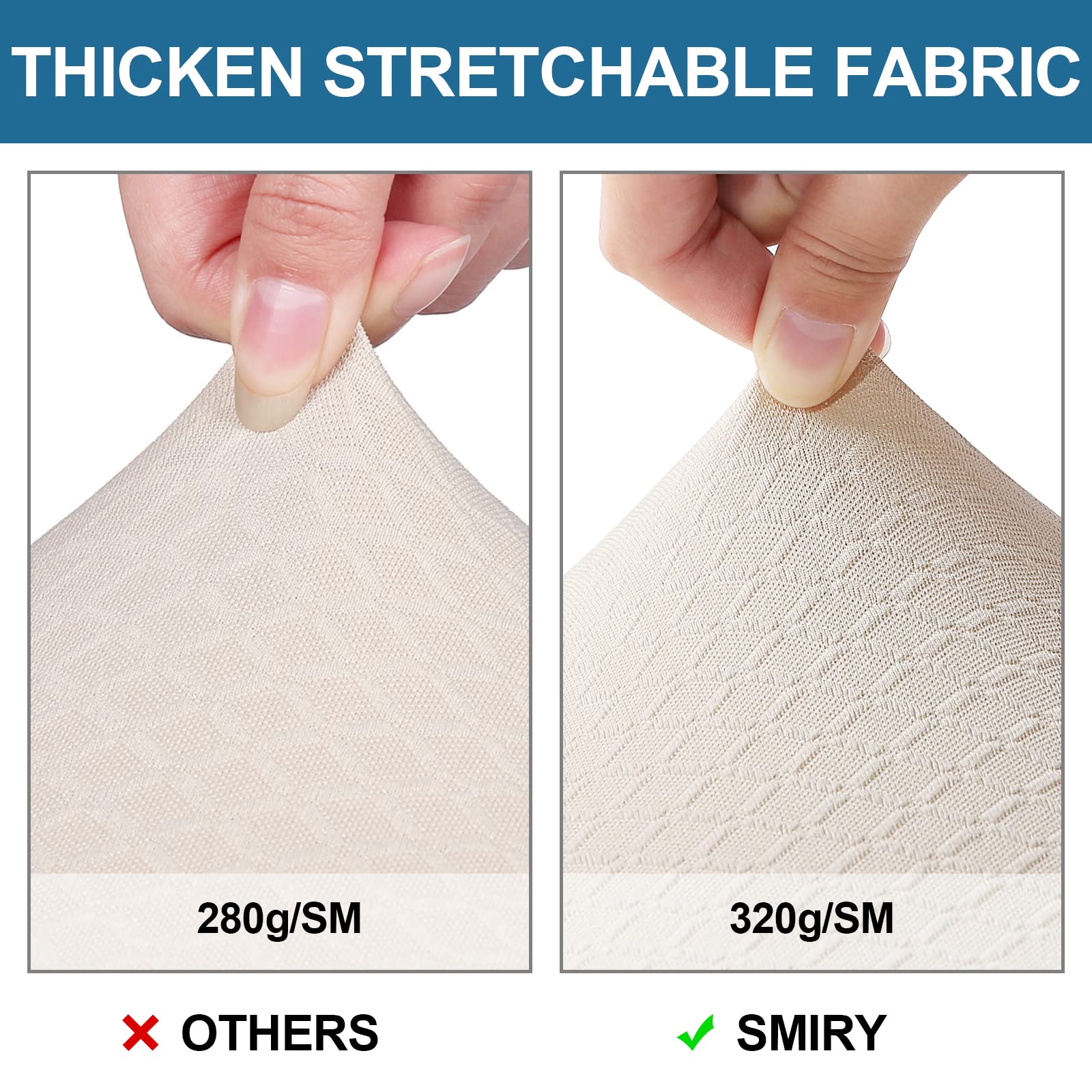 Smiry elastic edge detail demonstrating secure hold and anti-slip performance