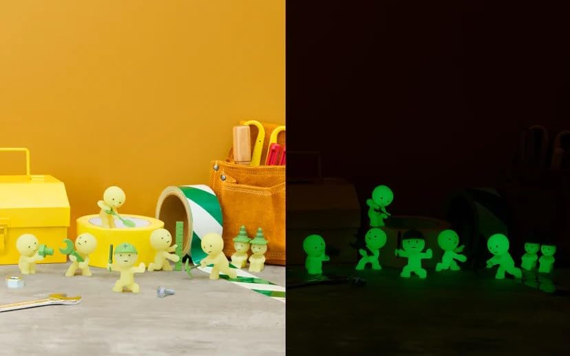 Smiski figure placed in a miniature diorama enhancing display ideas