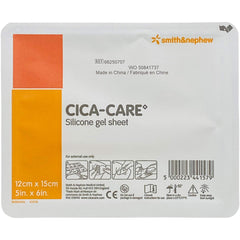 Smith & Nephew packaging front showing sheet size and reusable benefit