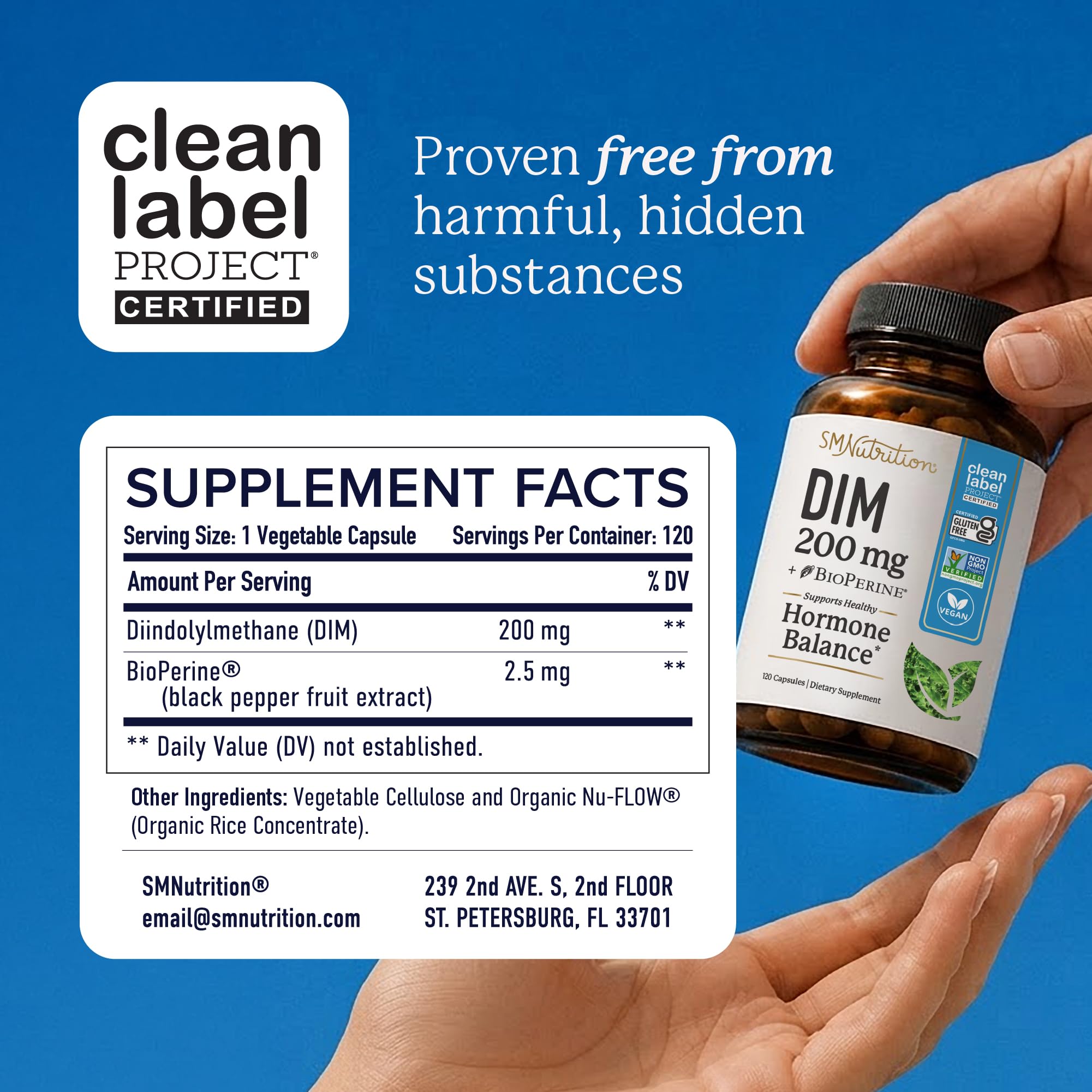 SMNutrition capsule held in hand representing daily supplement routine