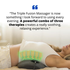 SmoothSpine in use on couch demonstrating at-home relaxation