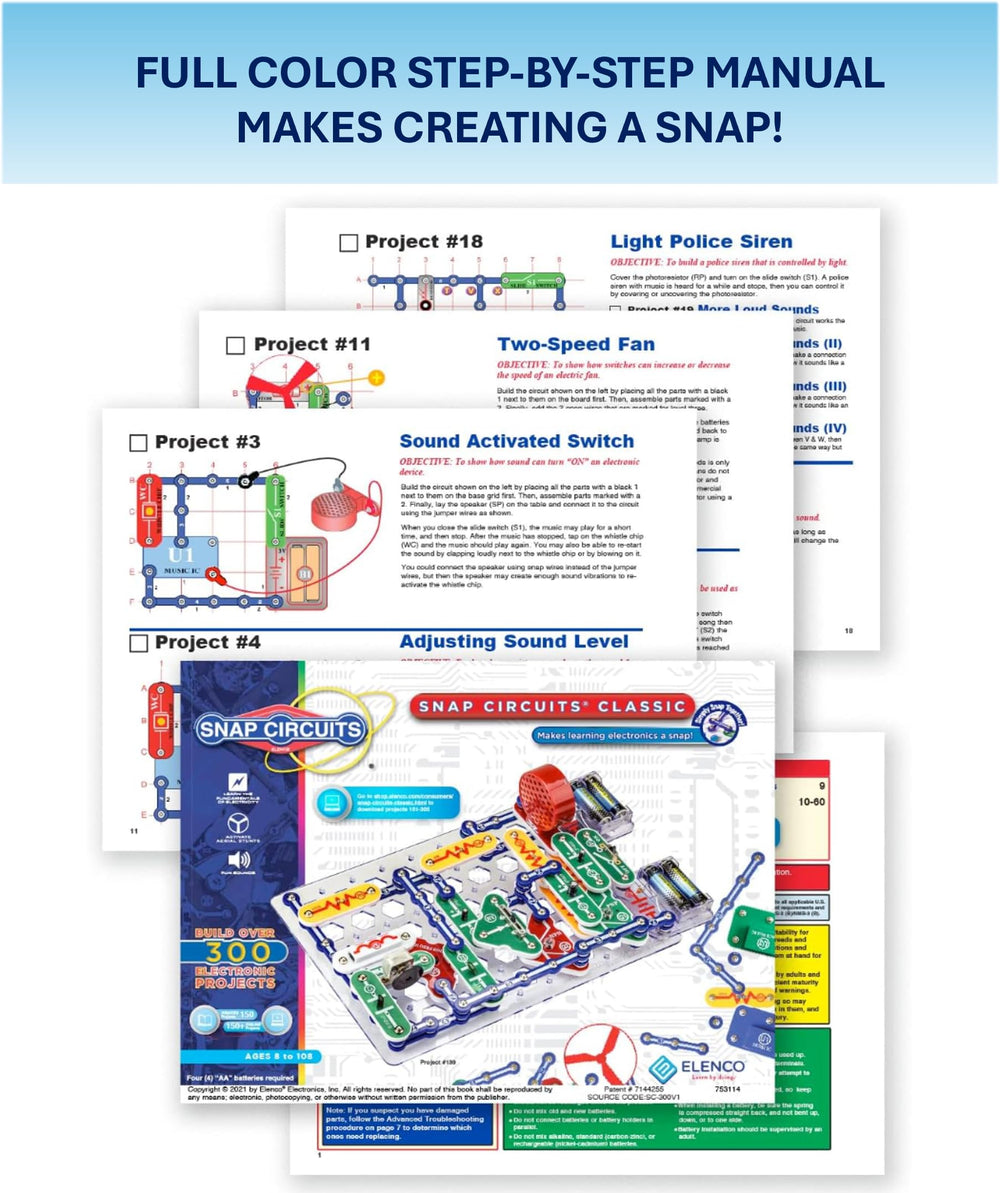 Photosensitive organ lit during play, Snap Circuits shows light-sensitive learning