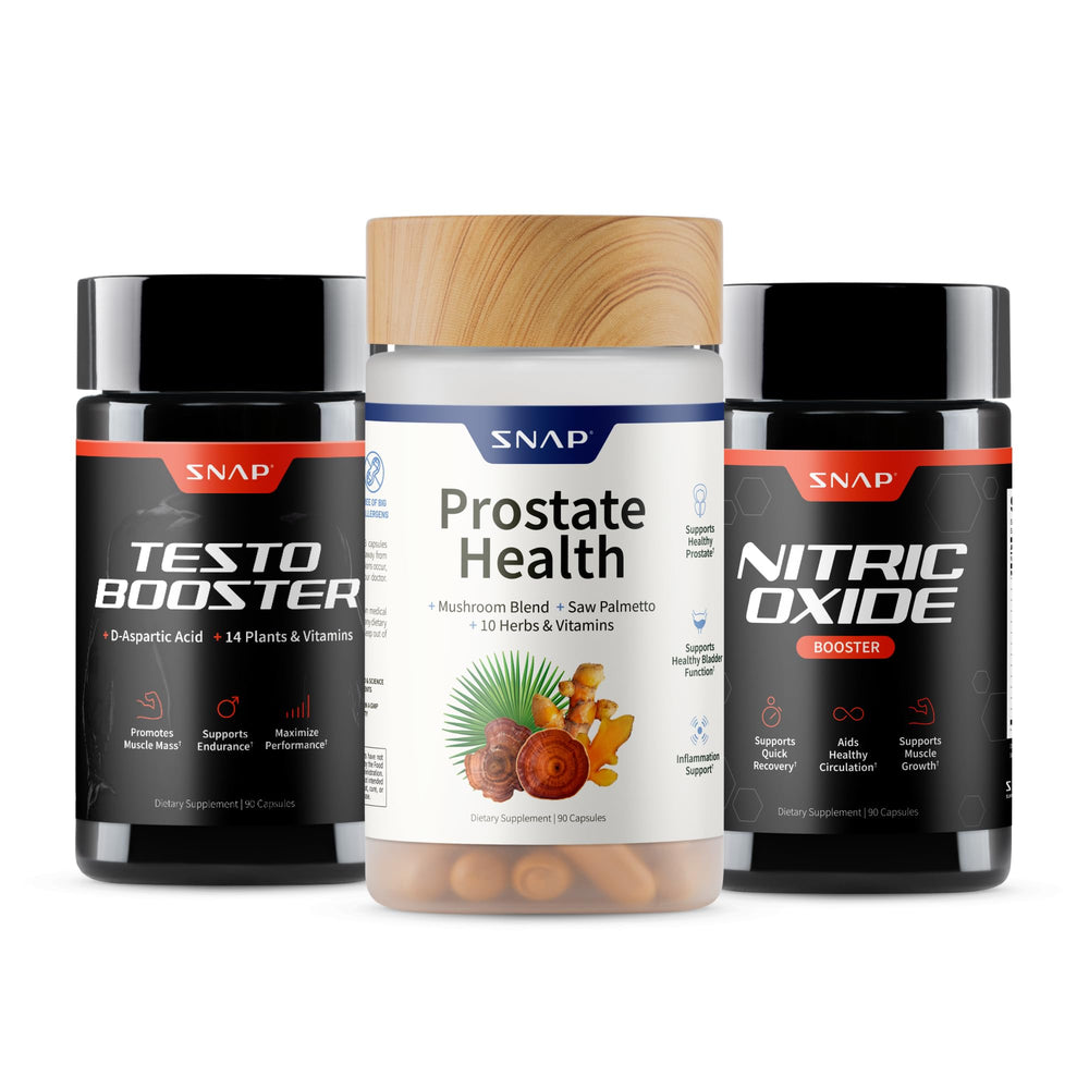 Snap Supplements front packaging showing the Big Boy Bundle for simple daily support