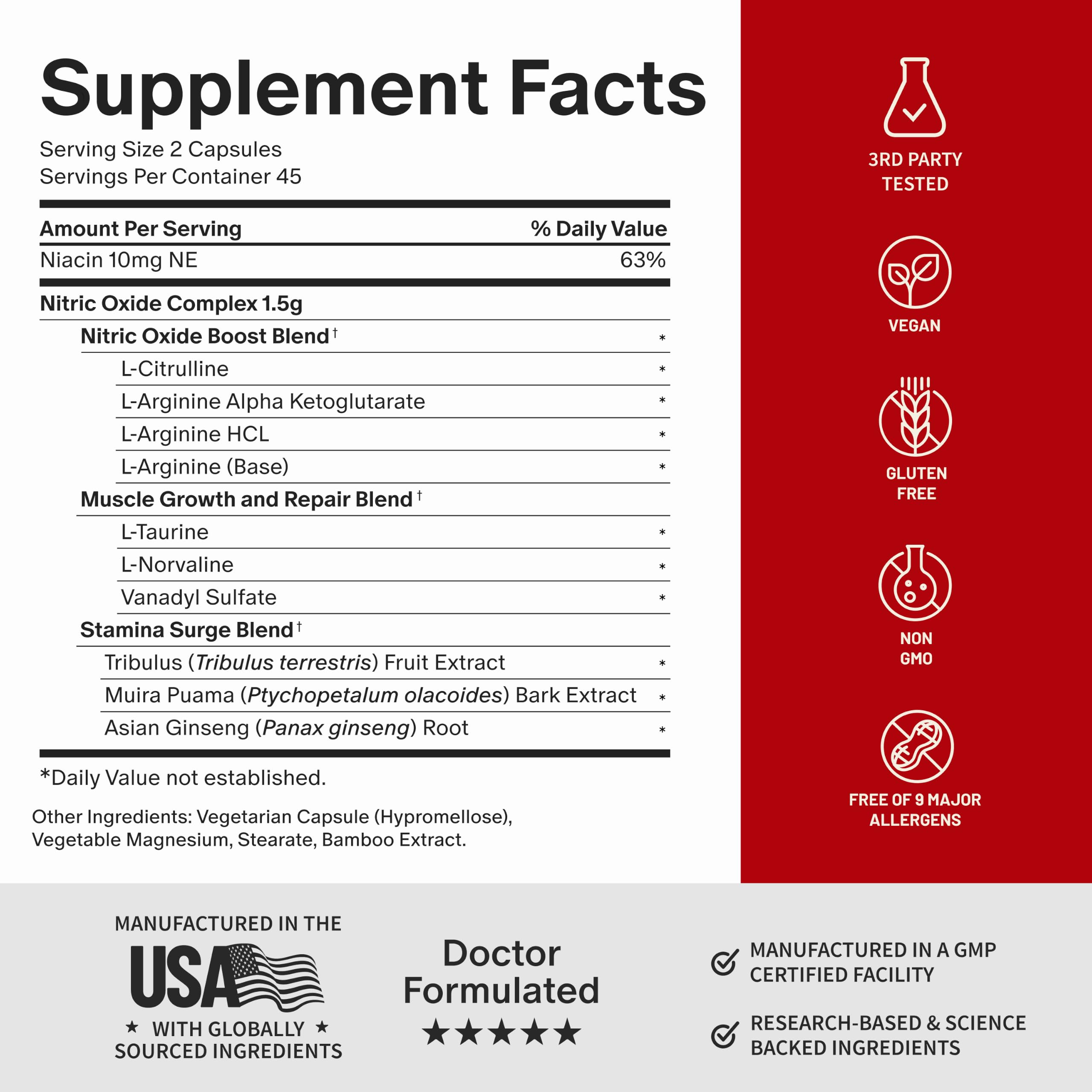 Snap Supplements ingredients arranged: ginseng and saw palmetto highlight natural botanicals