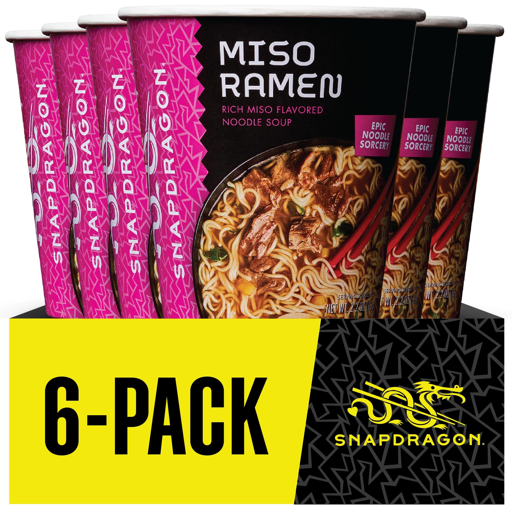 Snapdragon six-pack stacked in pantry demonstrating multi-pack convenience