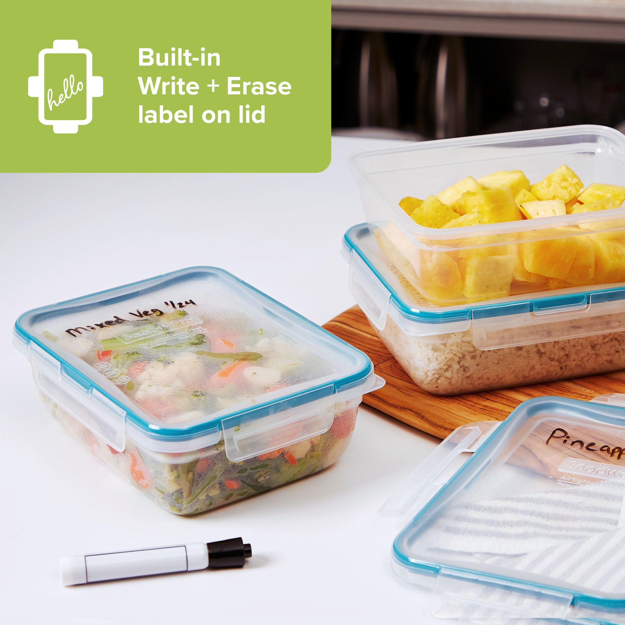 Snapware containers filled with meals illustrating meal-prep convenience benefit