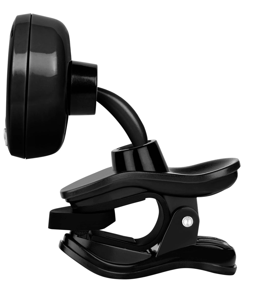 snark SN5X mounted on a guitar headstock demonstrating secure fit and quick tuning