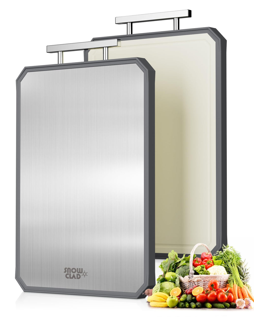 SNOWCLAD stainless steel face showing hygienic nonporous surface and durability