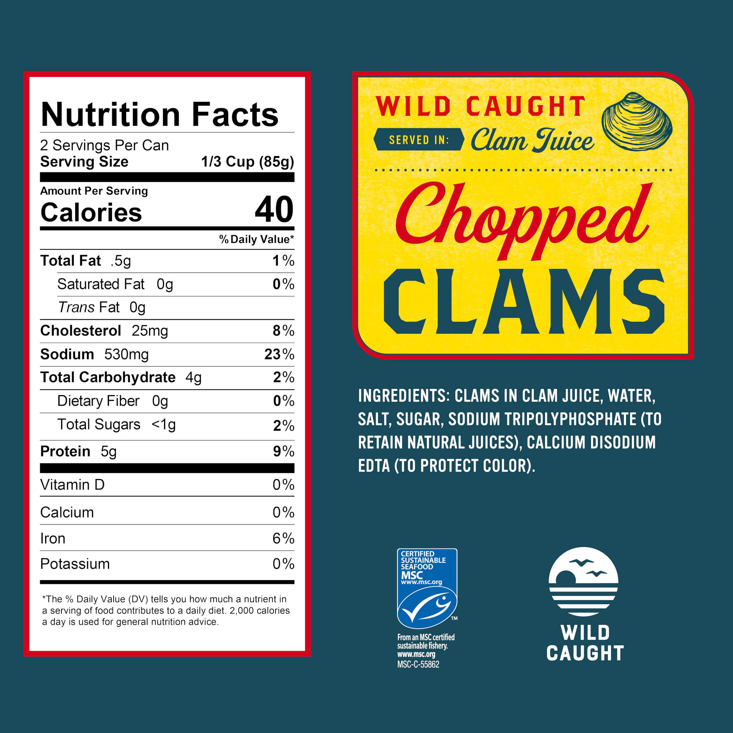 Snow's close-up of chopped clam texture highlighting firm, preserved bite