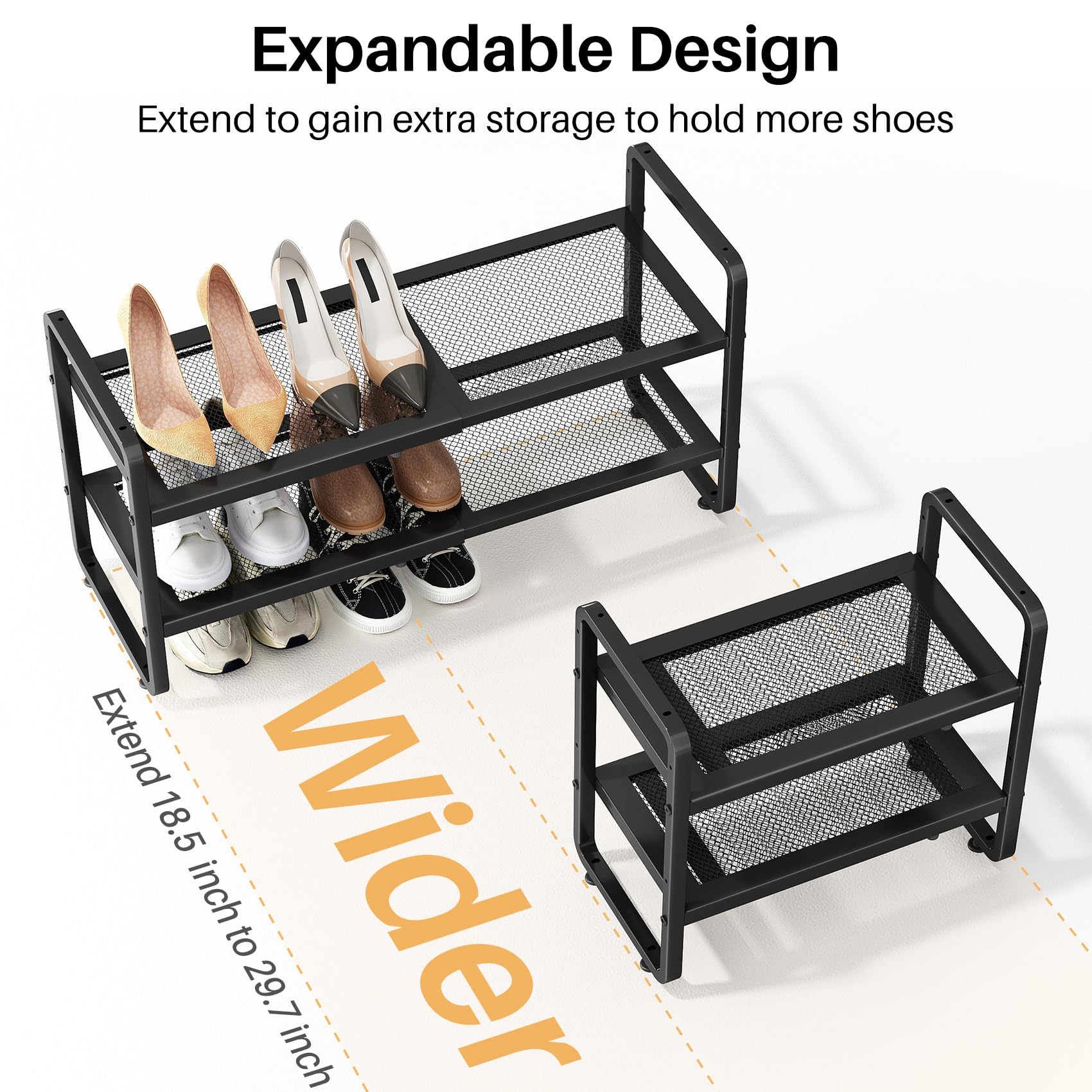 SNTD adjustable foot detail providing stable placement on uneven floors benefit