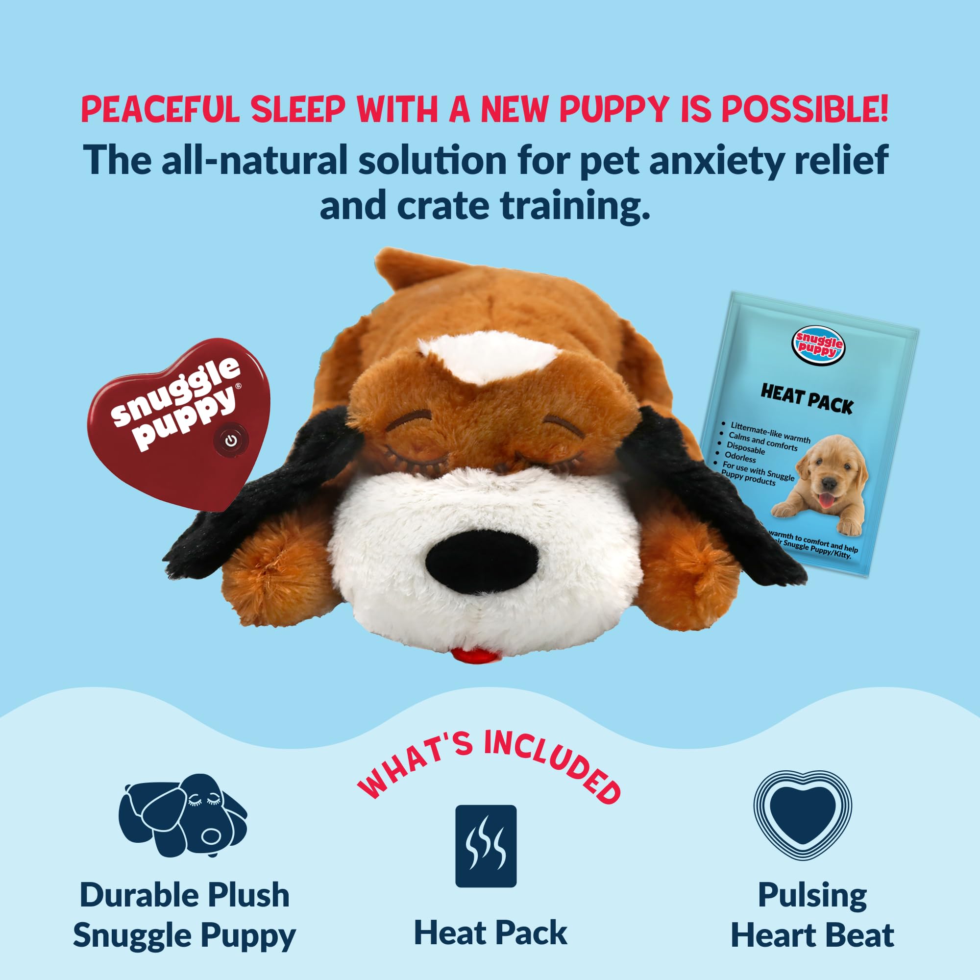 Snuggle Puppie close-up plush texture and stitching for soft cuddling