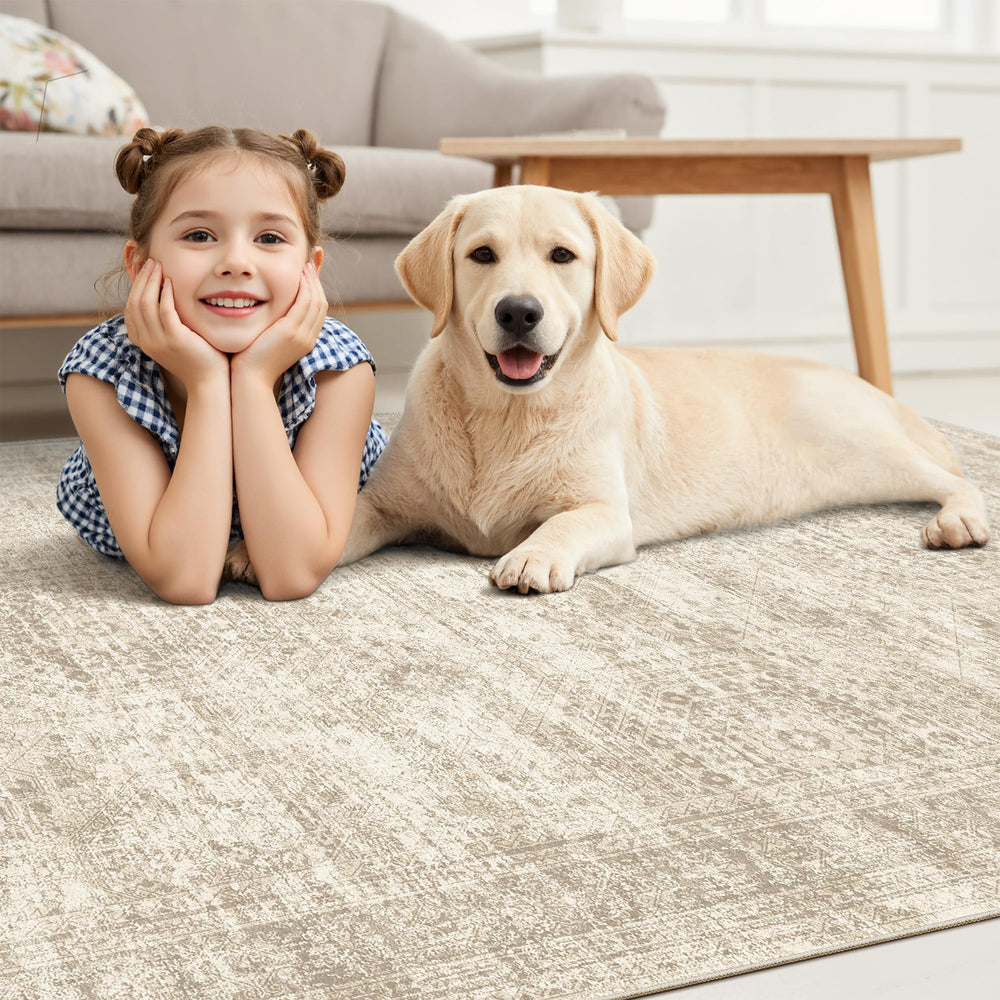 Soalmost folded rug illustrating easy storage and transport advantage