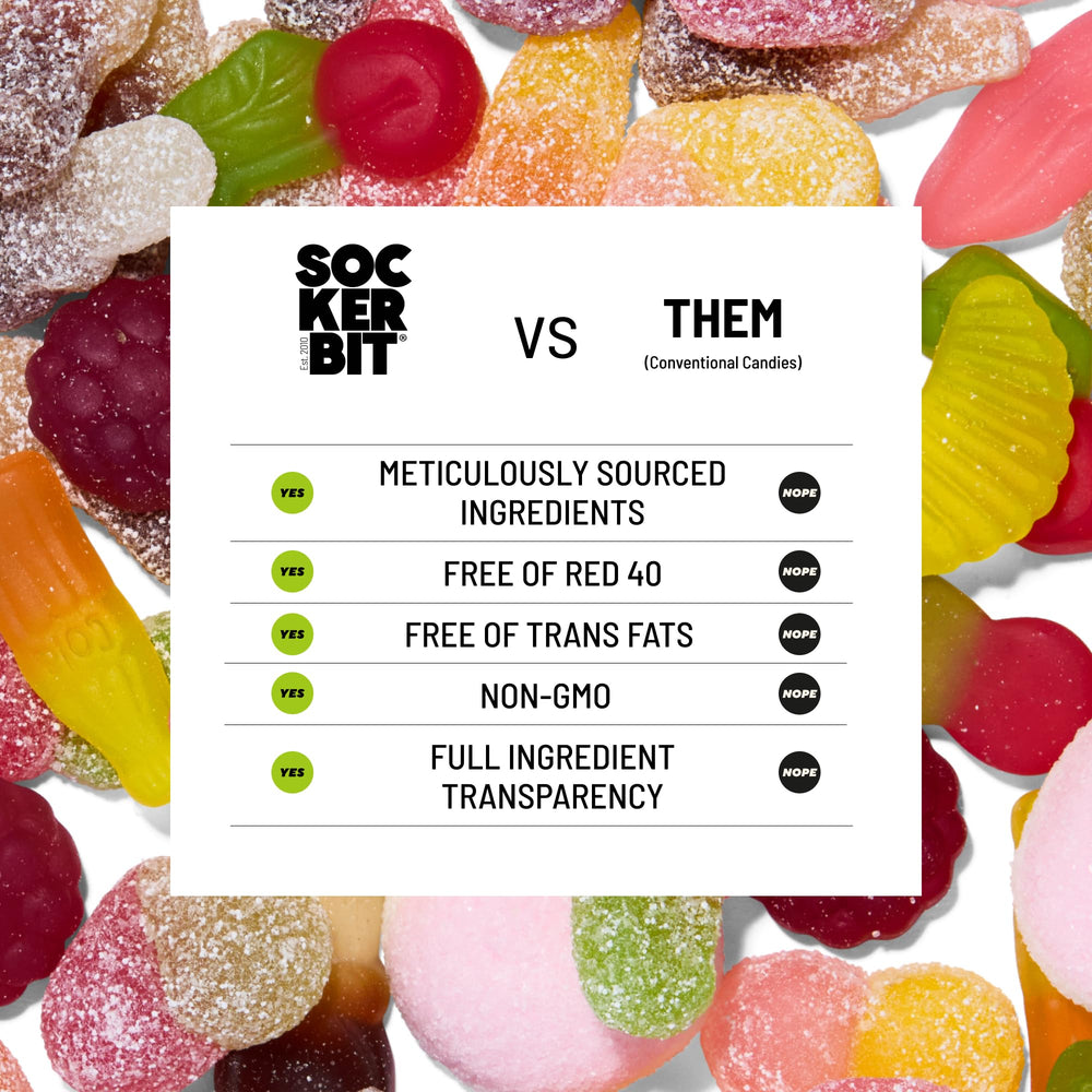 Sockerbit cola bottles with fizzy coating illustrating effervescent candy sensation