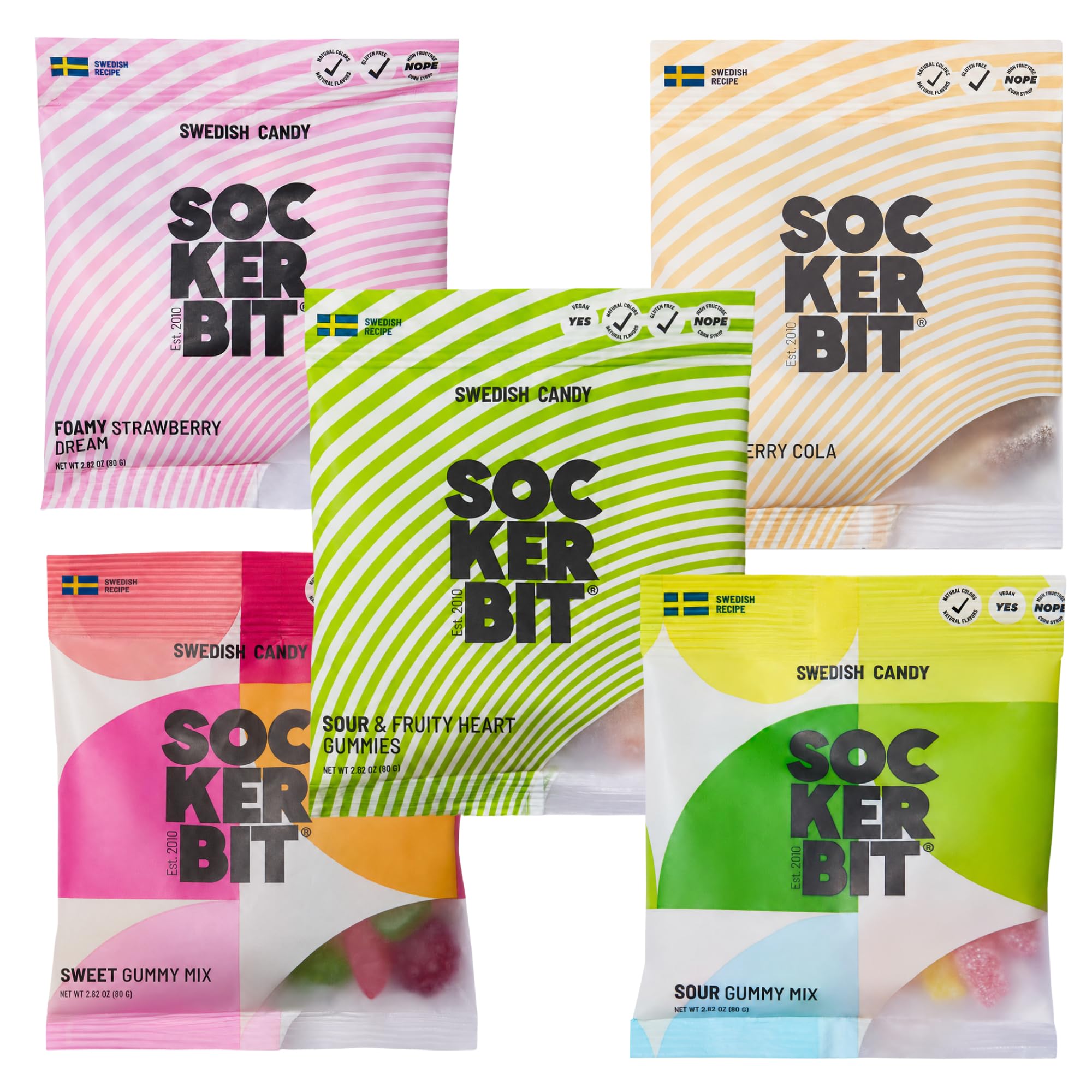 Sockerbit sour hearts detail showing tart coating and concentrated flavor