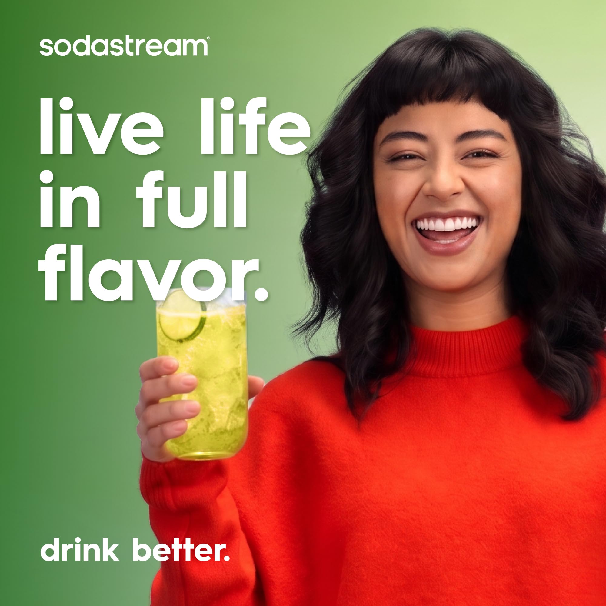 sodastream recyclable bottle message showing reduced single-use waste benefit