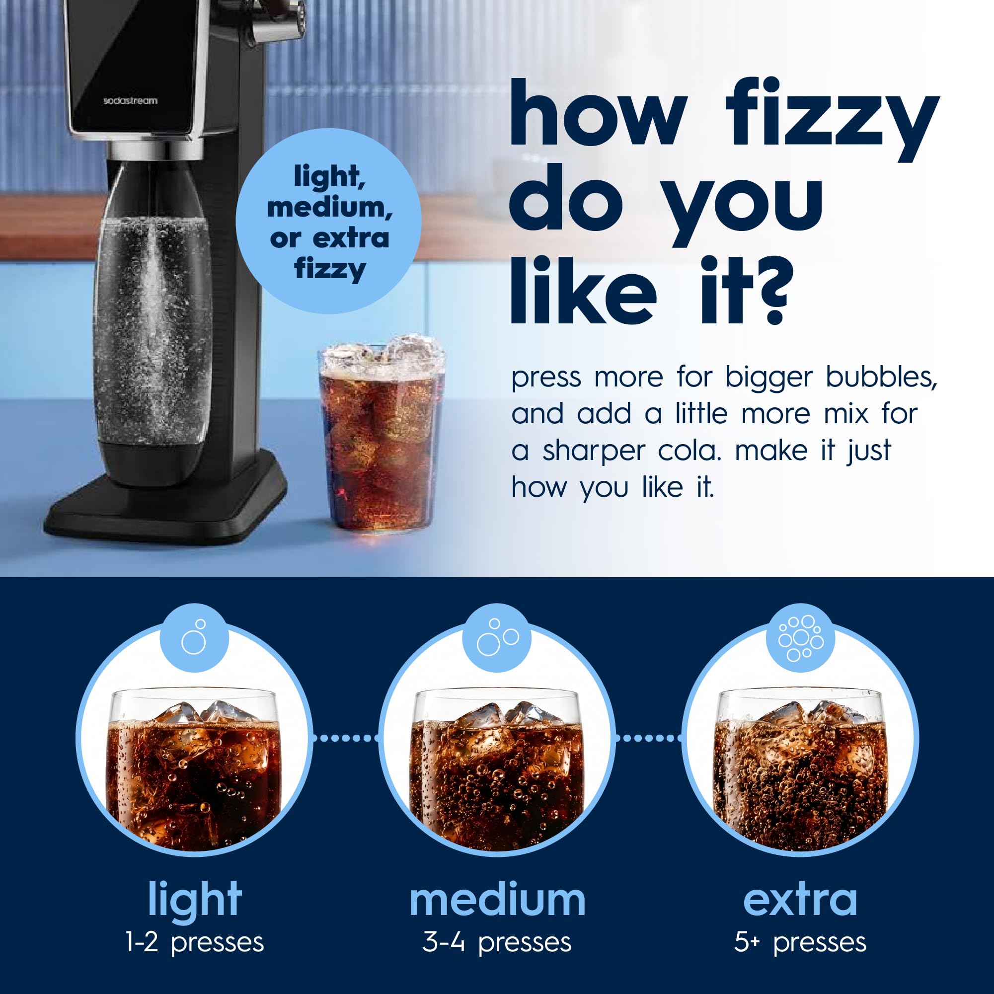 sodastream Pepsi Zero label detail highlighting nutrition and zero sugar benefit