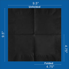Sofkii folded napkin close-up demonstrating two-ply strength and absorbency