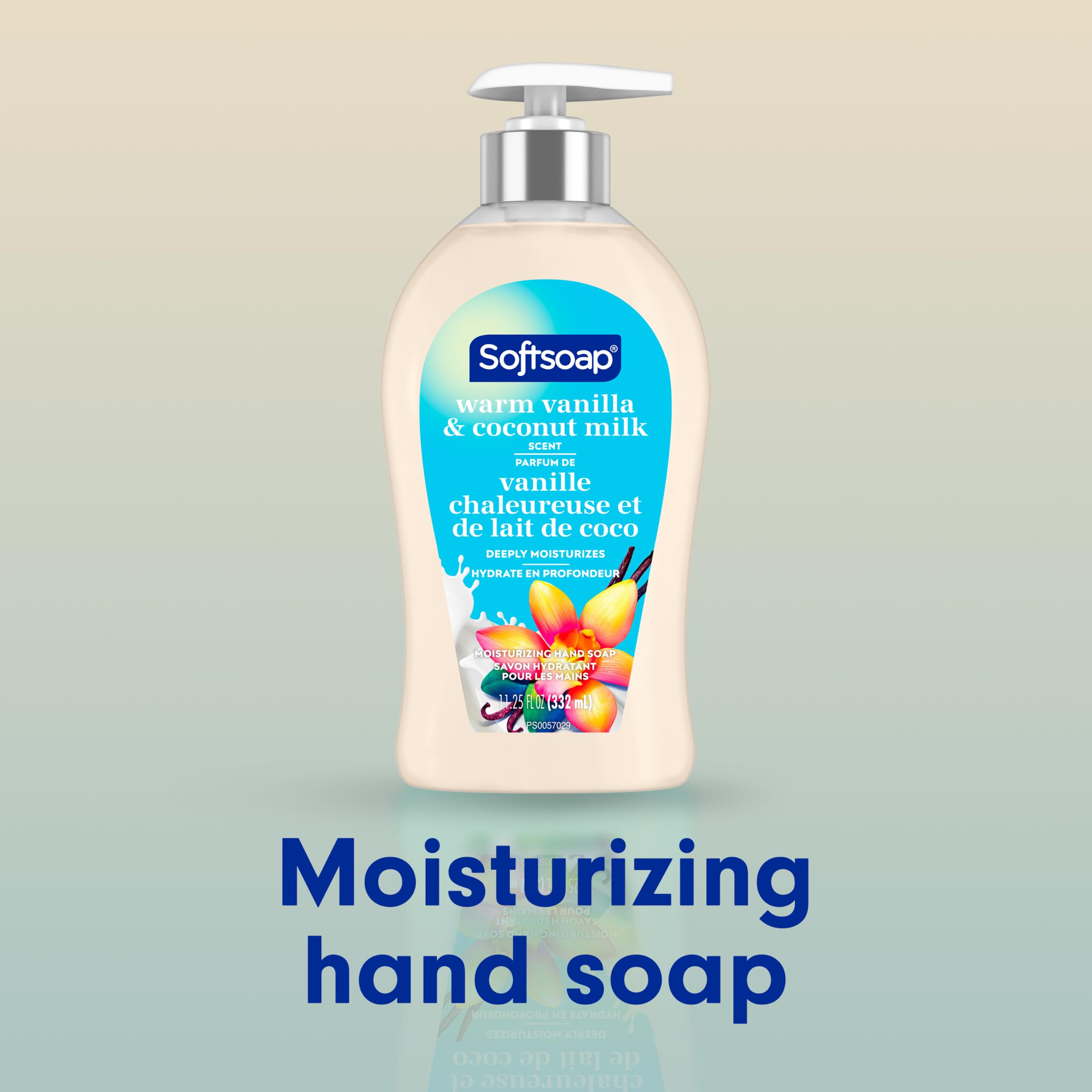 Close-up of Softsoap lather showing moisturizing foam for soft skin