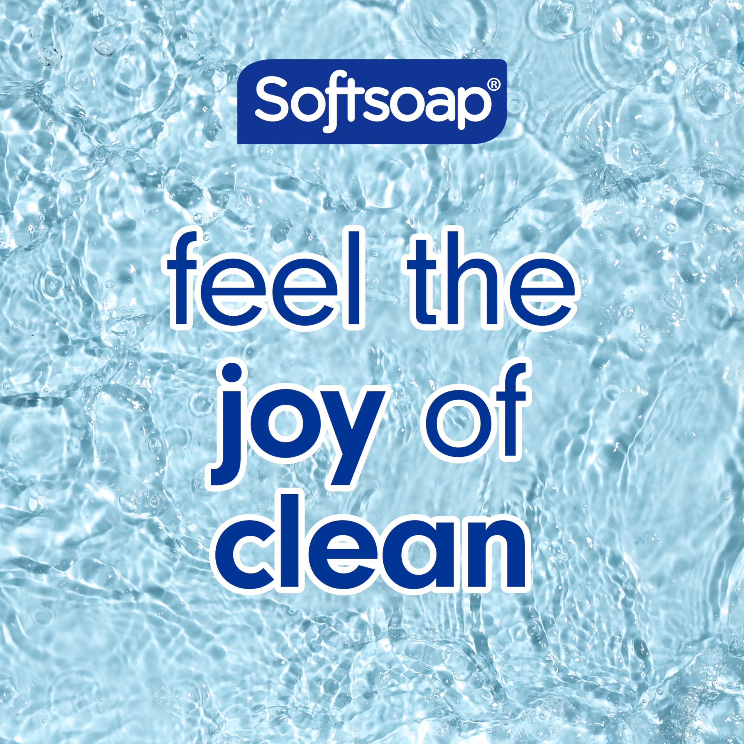 Softsoap creamy foam texture highlighting gentle lather and moisturizing feel