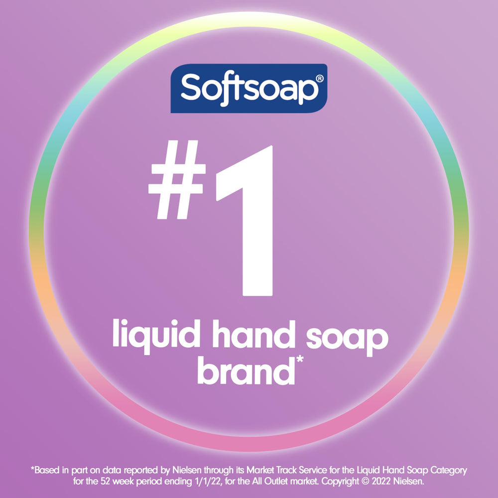 Hands lathering with Softsoap showing effective cleansing and soft skin benefit
