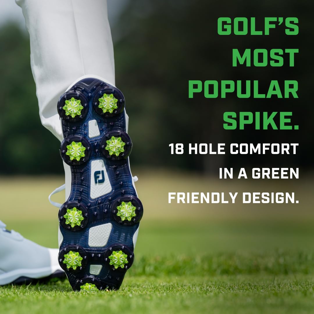SOFTSPIKES black spike texture highlighting turf-friendly materials