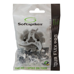 SOFTSPIKES front view of translucent white Tour Flex Pro for dependable traction