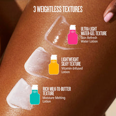 Sol de Janeiro applying lotion on arm demonstrating fast absorption and smooth hydration