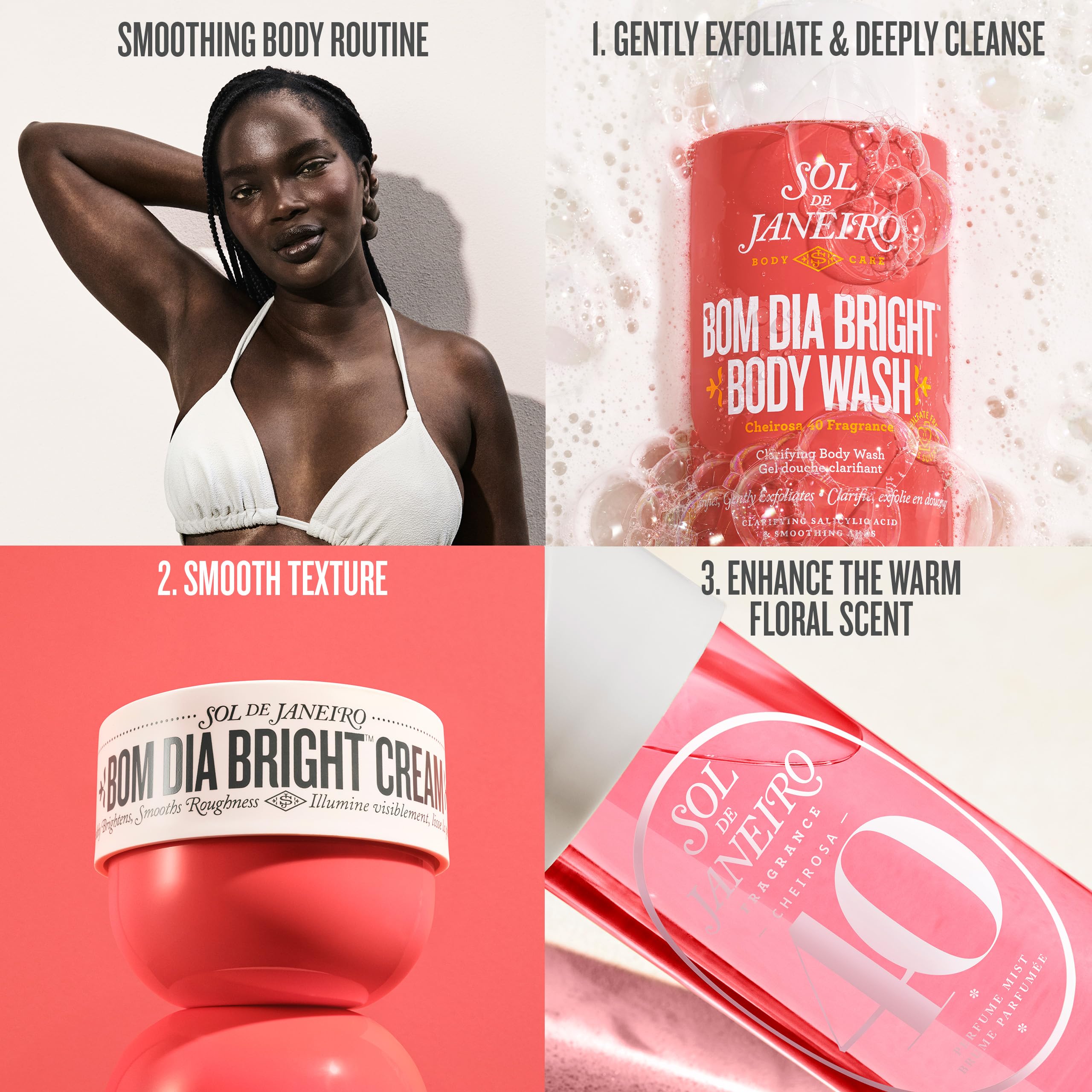 Sol de Janeiro fragrance notes concept art signaling warm floral scent