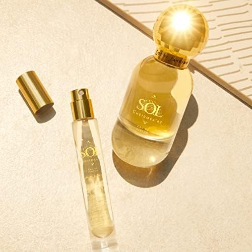 Sol de Janeiro spray mist captured in air illustrating fragrance diffusion and fresh scent