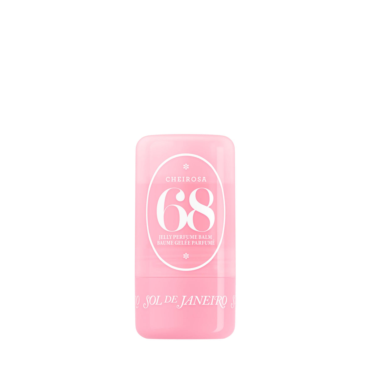 Sol de Janeiro front stick view showing portable solid perfume benefits