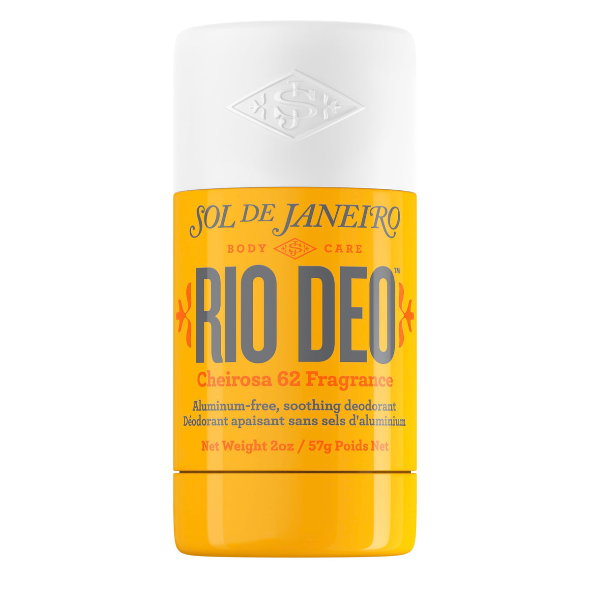 Sol de Janeiro Rio Deo front packaging showing clean design and easy use benefit